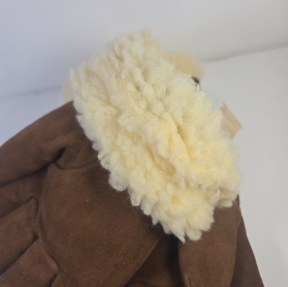 Native Genuine Deerskin Brown Men's Gloves with Shearling Lining Size XL NWOT - Picture 4 of 6